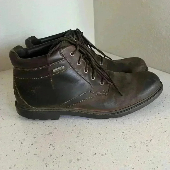 Rockport Men's Storm Surge Plain Toe Brown Boot in Men’s Size 12 - Picture 5 of 16